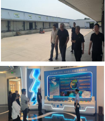 在公司銳總帶領下對青島兩家公司進行考察